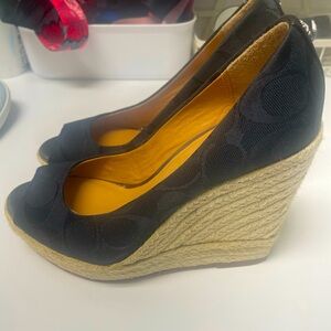 Coach wedge sandals